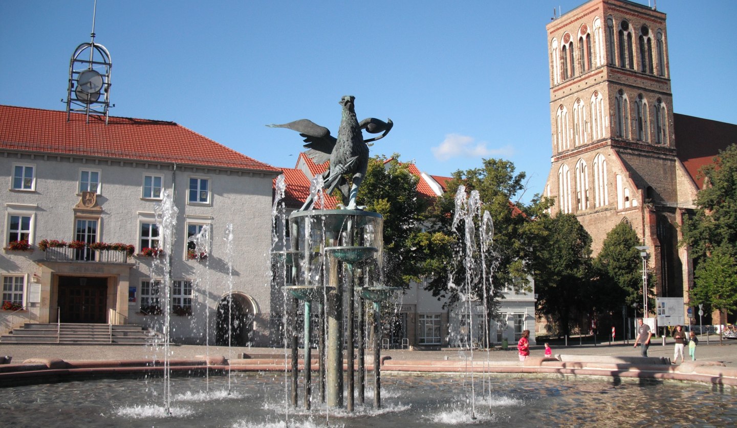 Marktplatz in Anklam, © Tourismusverband Vorpommern e.V.