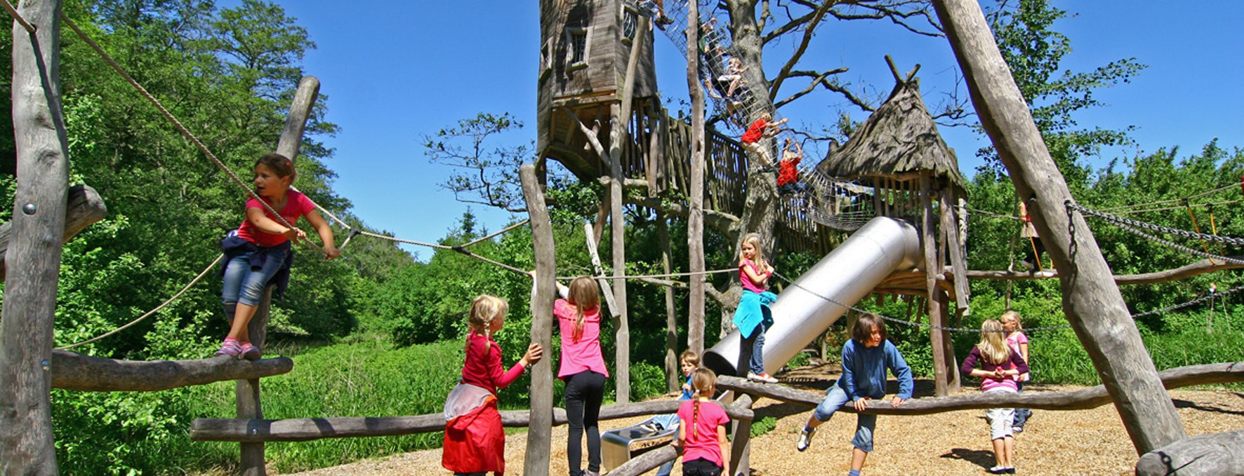 Spielzeit auf dem Baumkronenpfad, © Vogelpark Marlow/Zöger