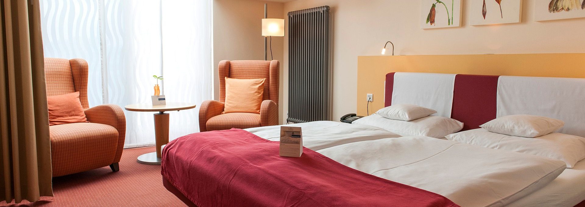 Doppelzimmer für einen entspannten Aufenthalt, © Hotel meerSinn