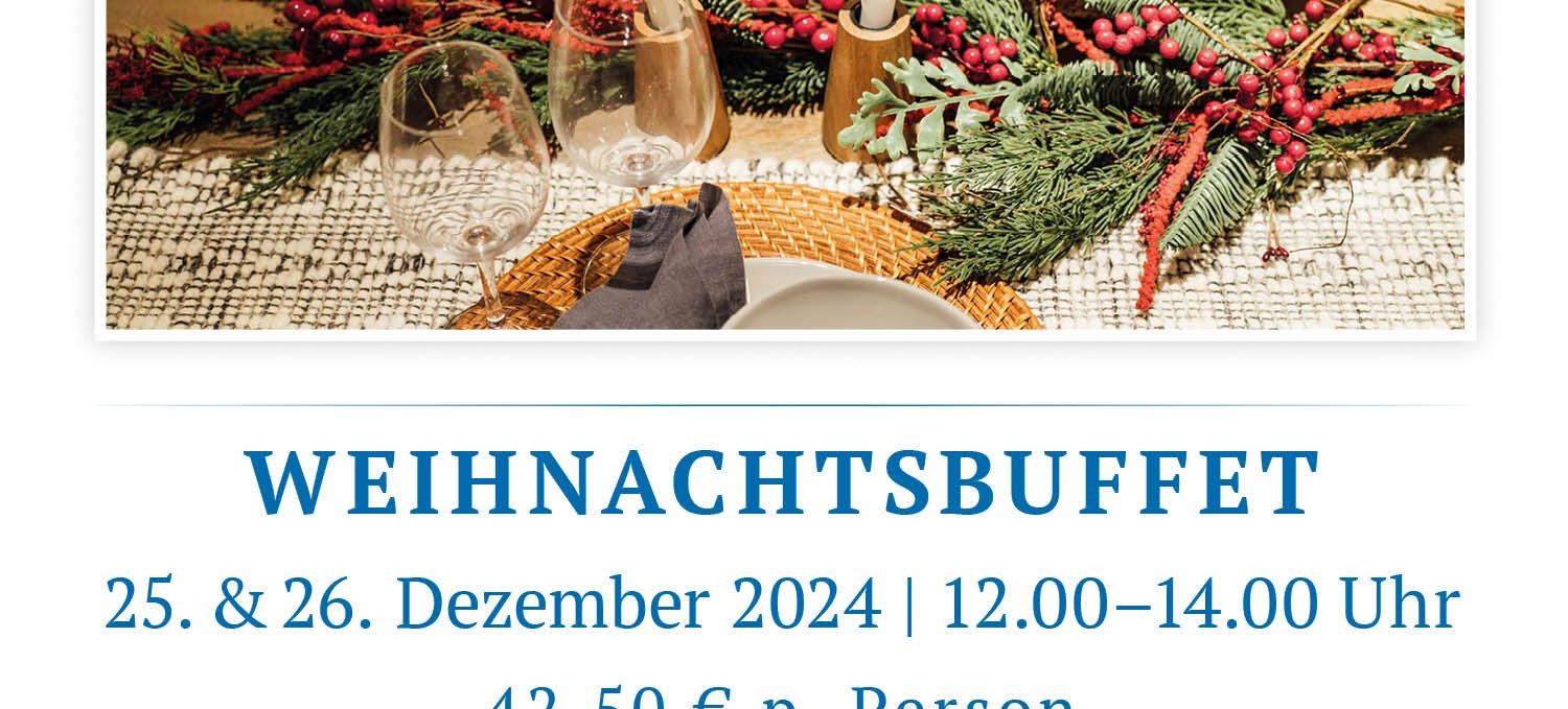 Weihnachtsbuffet 2024, © Hotel am See Grevesmühlen