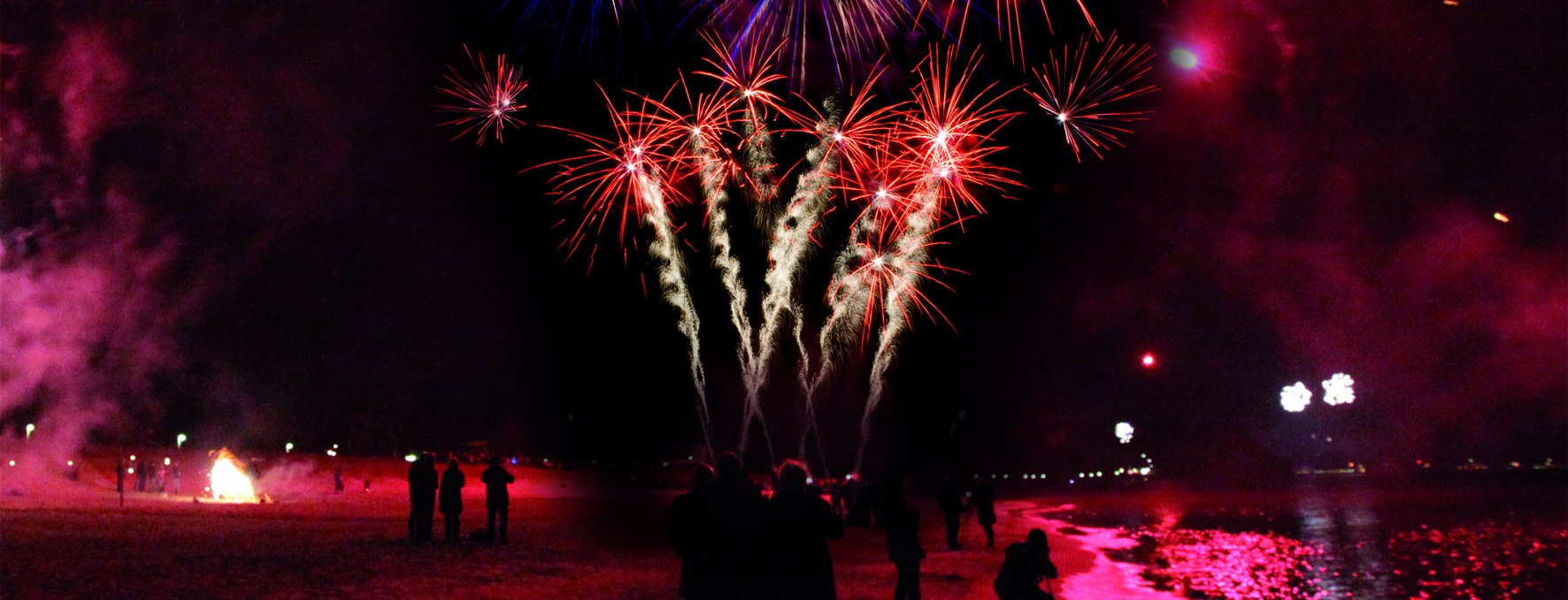 Silvesterfeuerwerk am Baaber Strand, © KV Baabe