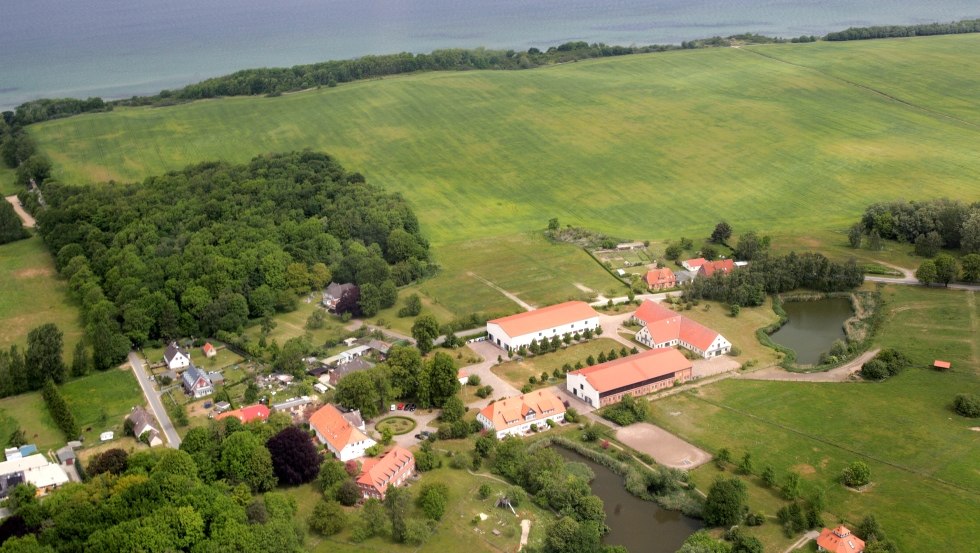 Luftaufnahme - Gut Brook, © schloss gross schwansee