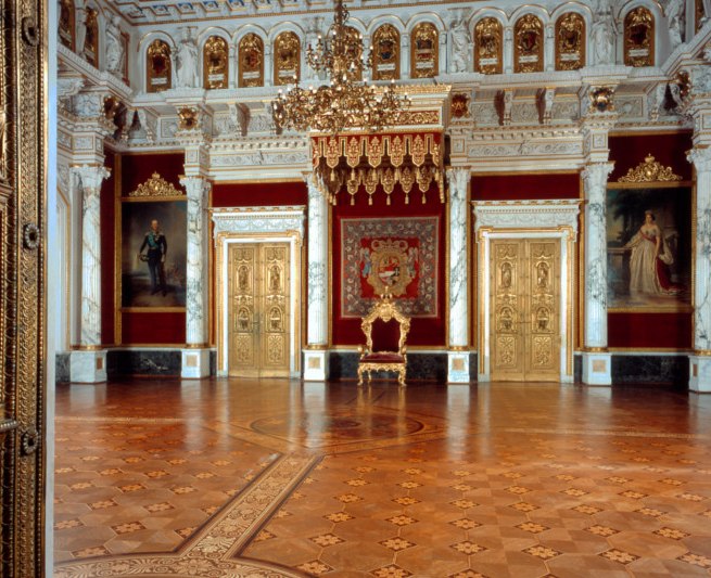 Blick in den Thronsaal des Großherzogs in den Wohn- und Prunkappartements des Museum Schloss Schwerin, © Lothar Steiner © Staatliches Museum Schwerin