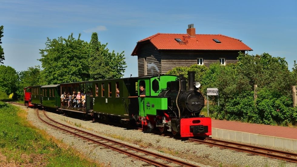 Haltepunkt in Reppenhagen, © Stiftung Deutsche Kleinbahnen, B. Lotzow