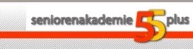 Logo der Seniorenakademie 55+ : orange/ rot, © Jutta Lüdecke