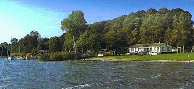 Ansicht des Campingplatzes, direkt gelegen am Goldberger See, © Campingplatz am Goldberger See/ Fam. Dethloff