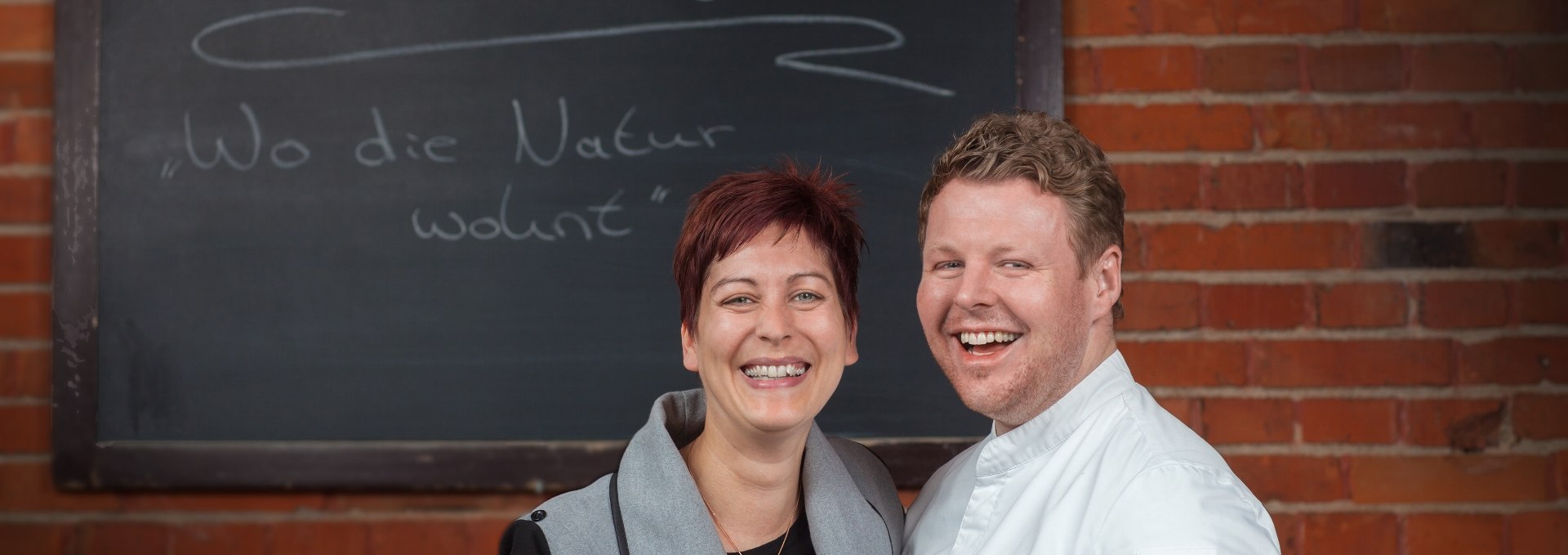 Das Betreiberpaar und Ihre Gastgeber: Nicole und Sternekoch Daniel Schmidthaler, © Christian Kielmann