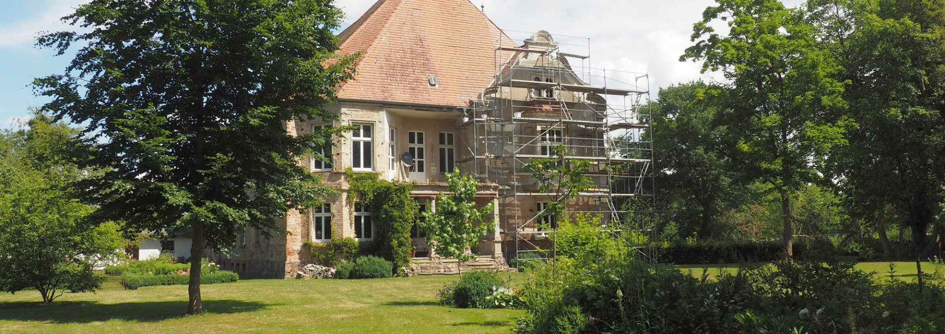 Rückansicht Schloss Sophienhof, © Annelie Maiwald