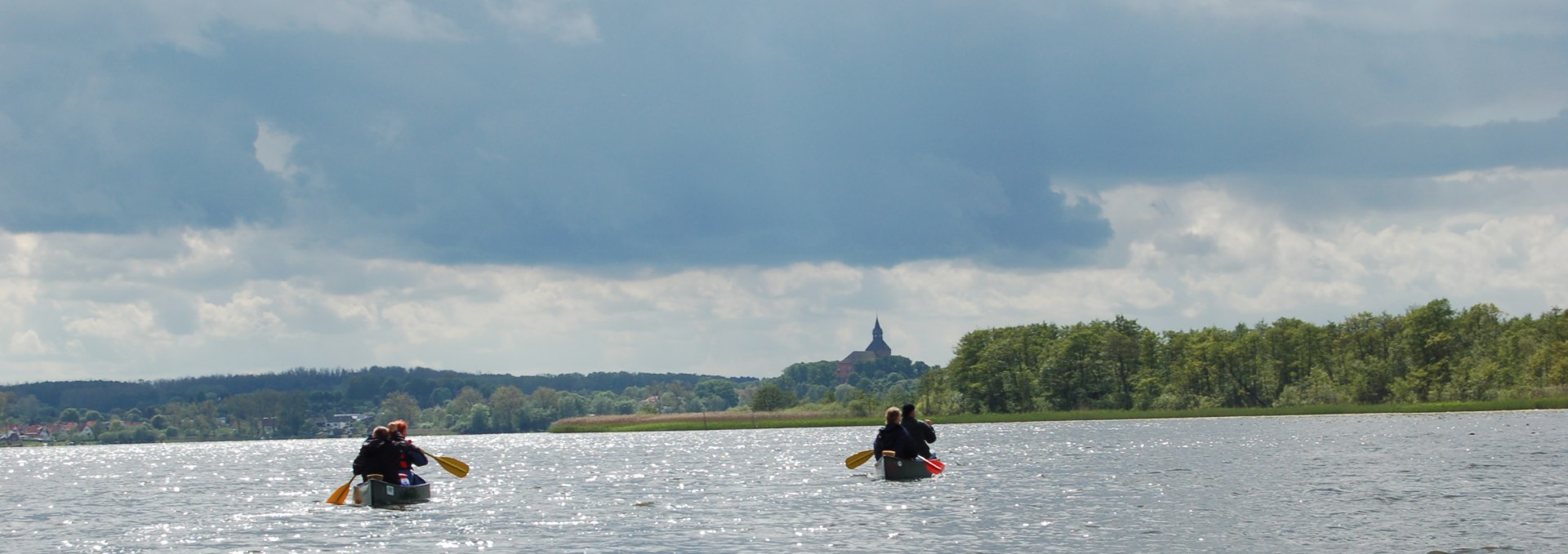 Kanus auf dem Sternberger See, © Naturpark Sternberger Seenland