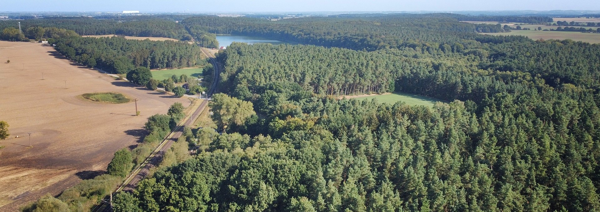 Blick vom Klimawald Bad Kleinen nach Wismar, © Landesforst MV