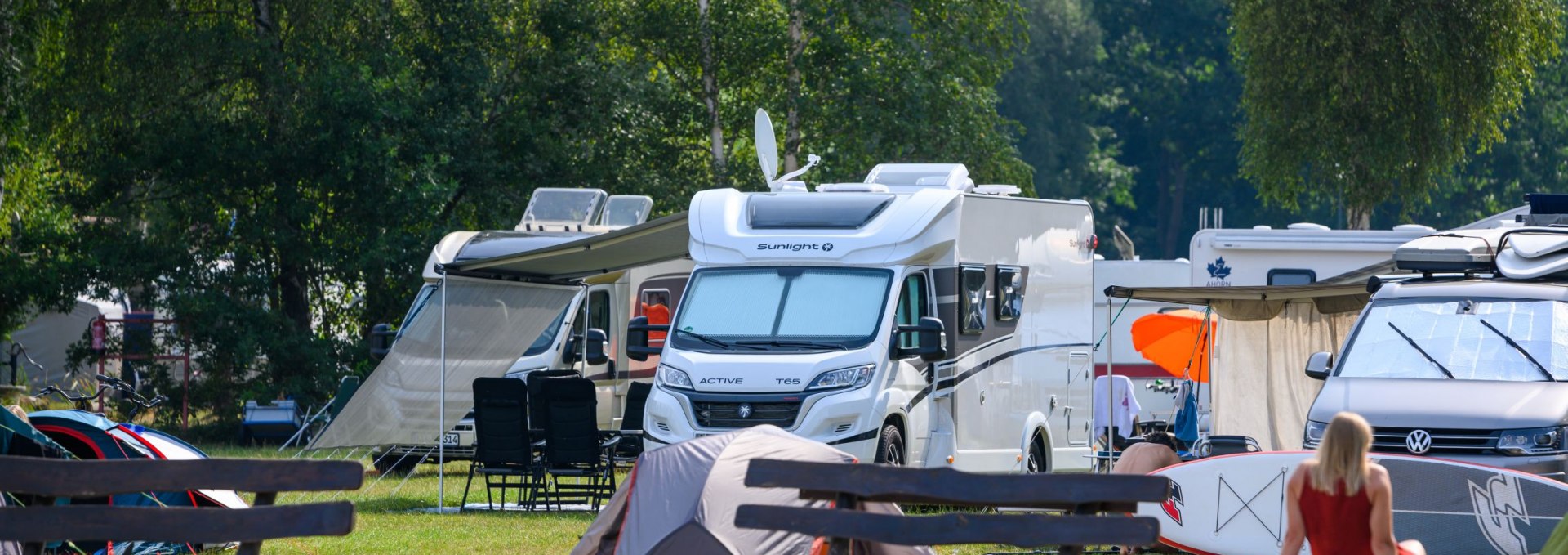 Campingplatz "Boek" C16, © TDG Rechlin mbH / BVCDMV Holger Martens