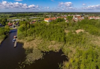 Wesenberg aus der Vogelperspektive, © Mecklenburgische Kleinseenplatte Touristik GmbH