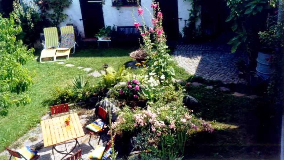 Auf der Terrasse beisammen sein und die Kinder einfach spielen lassen., © Ferienwohnung Groß