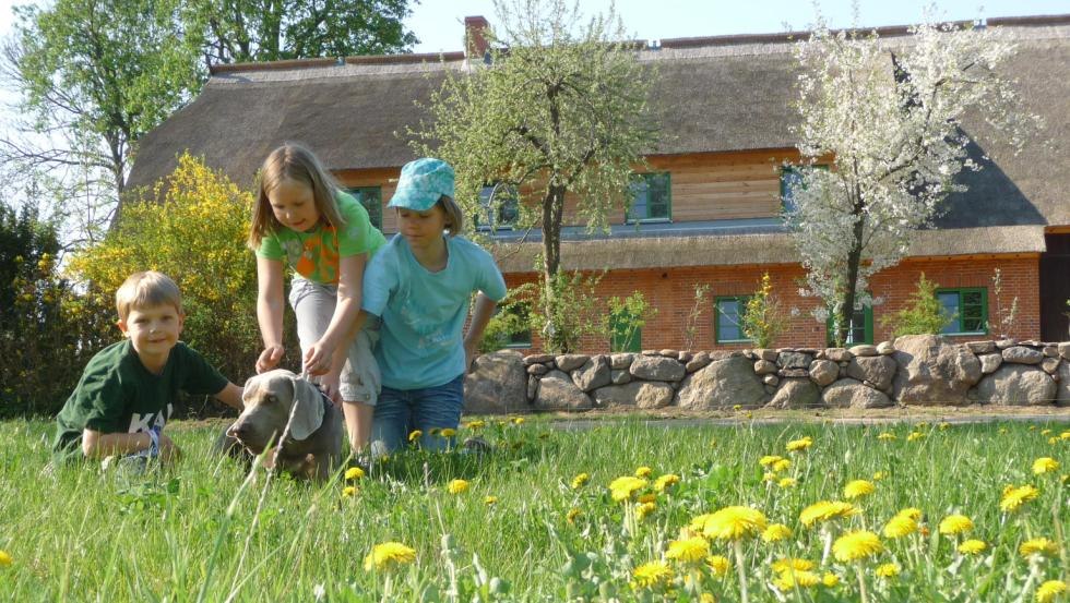 Urlaub für die ganze Familie auf dem Bauernhof, © Ostsee-Bauernhof-Hocke