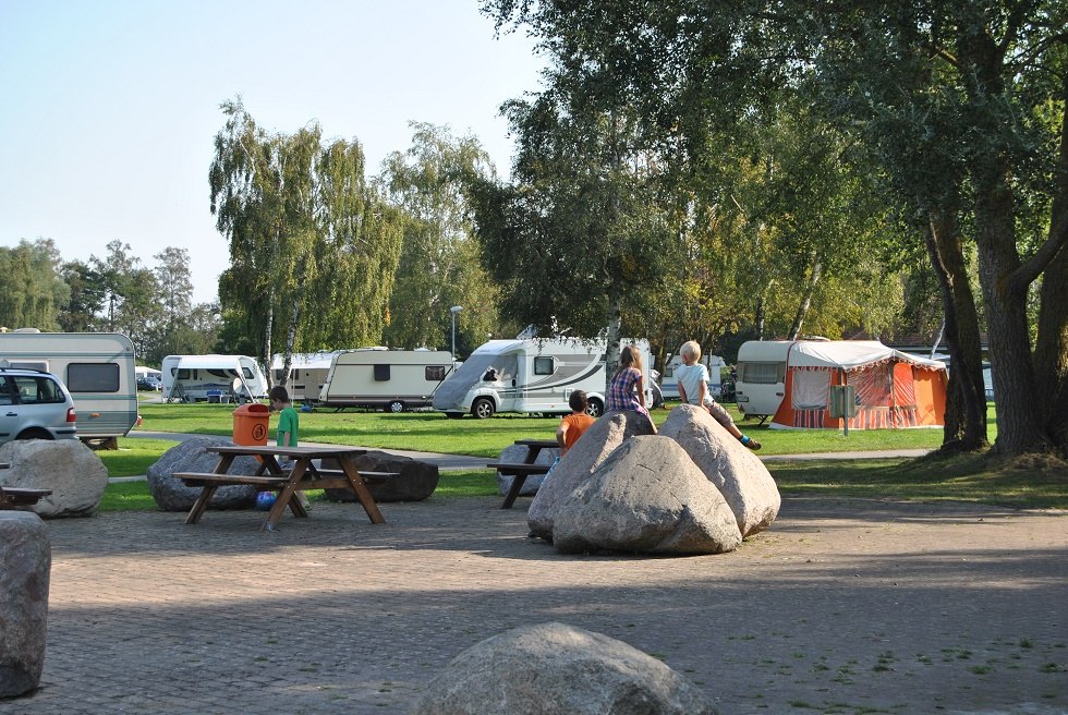 Blick auf den Campingplatz, © OstseeCamp Dierhagen