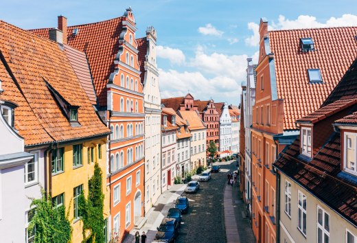 Einblick in die Gassen der Rostocker Altstadt, © TMV/Gänsicke