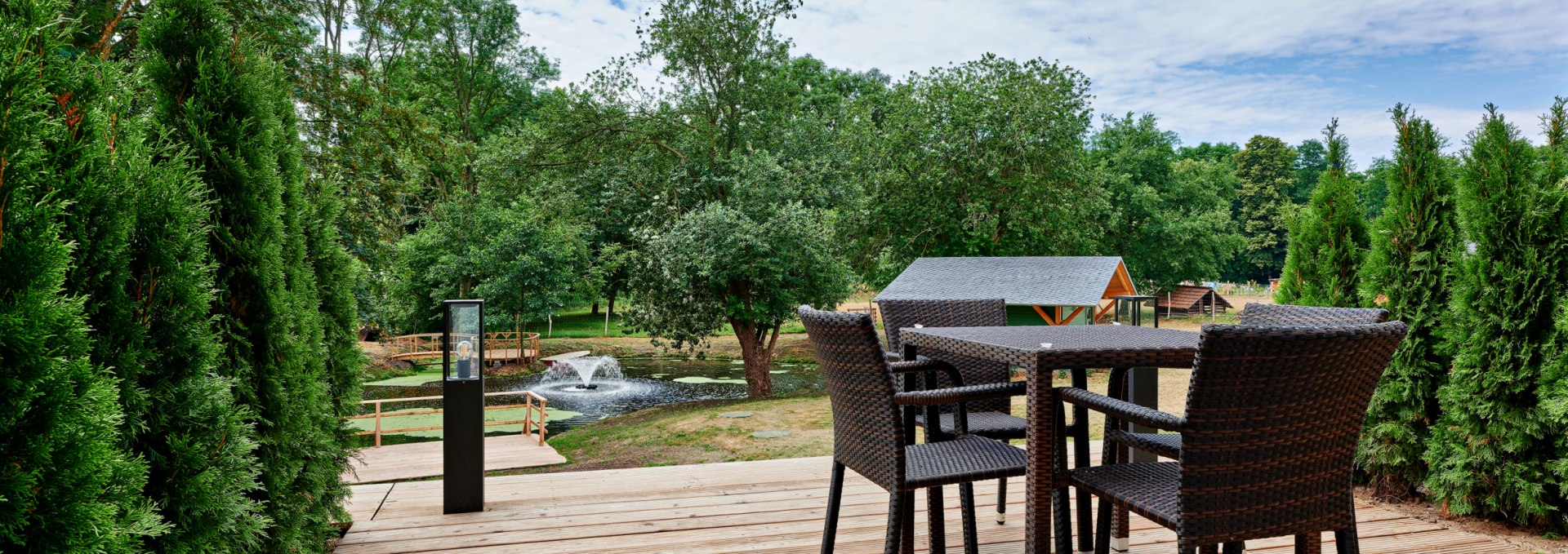 Terrasse mit Freiraum in der Ferienwohnung Sissi & Franzl, © Bernsteinreiter