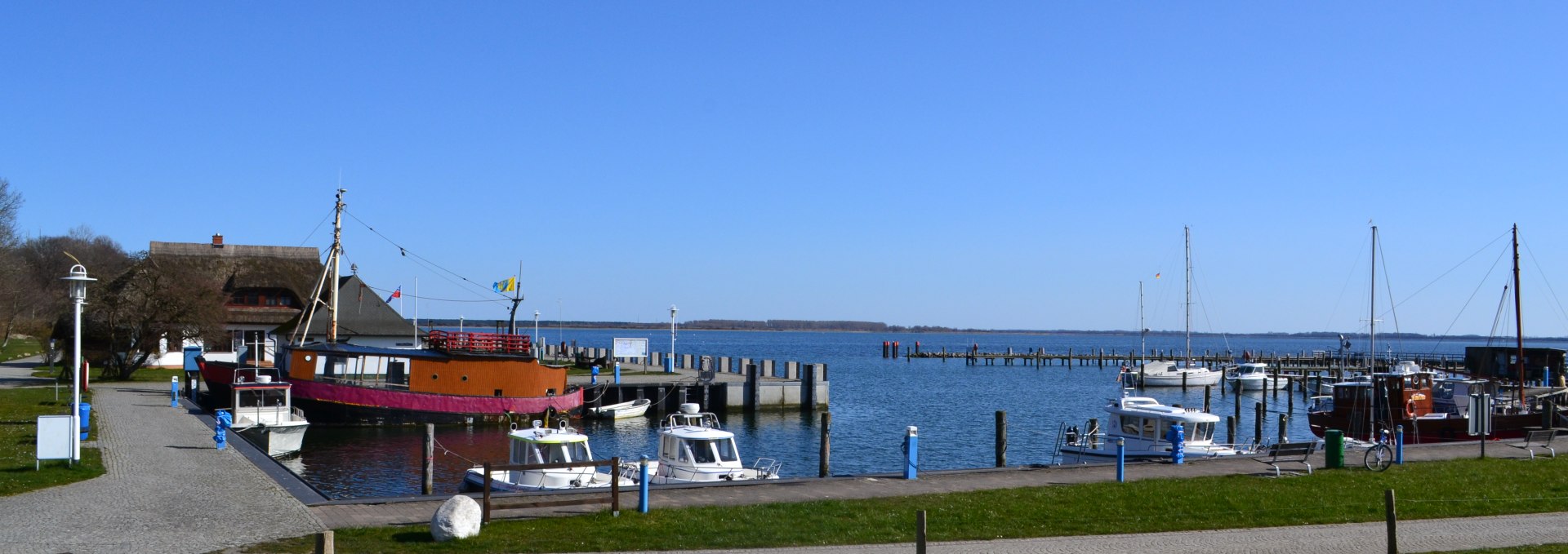 Hafen Kloster März 2020, © Hiddenseer Hafen- und Kurbetrieb