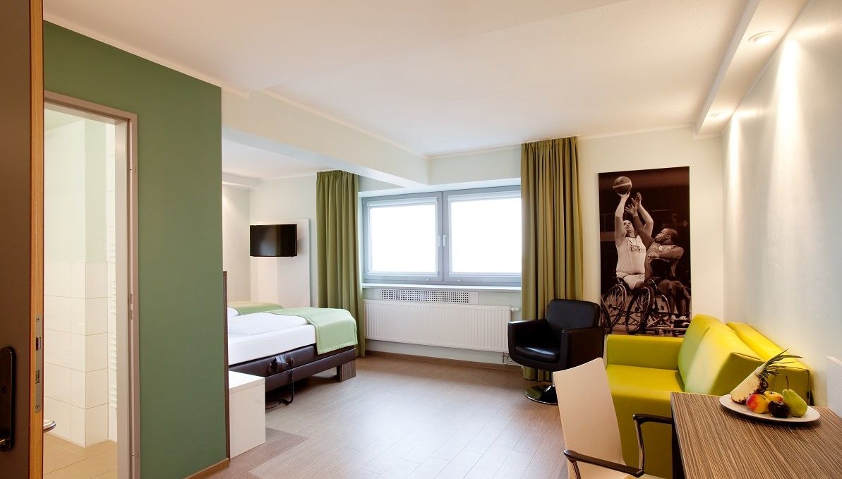 Barrierefreies Zimmer im Hotel Sportforum, © Hotel Sportforum