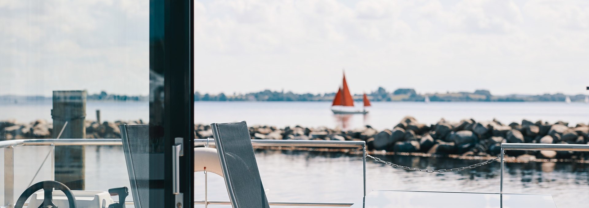 Hausboot Ausblick auf´s Wasser, © Lars Franzen