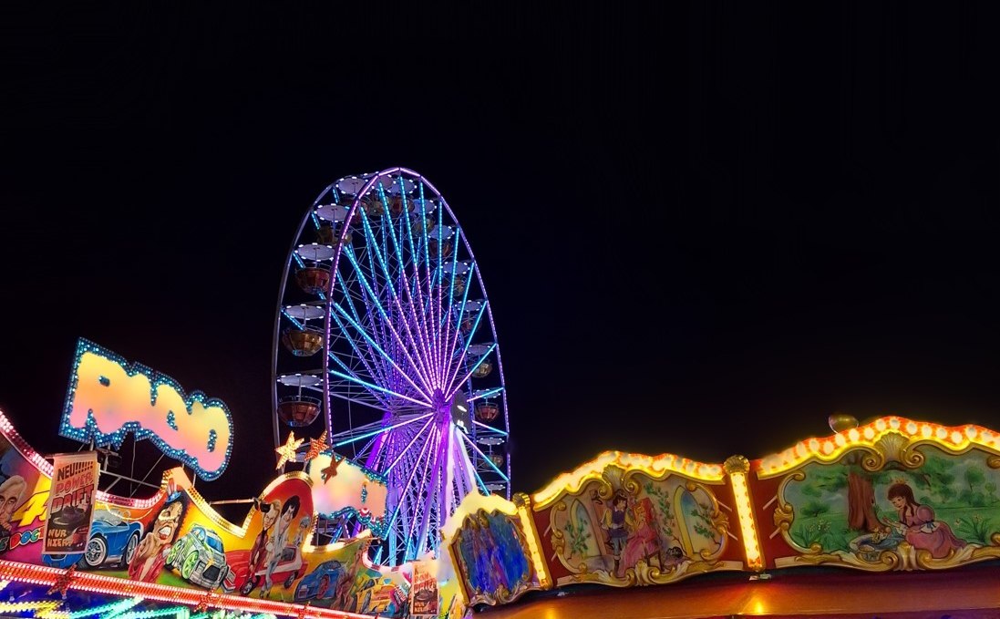 Blick auf das Riesenrad, © Stadt Parchim