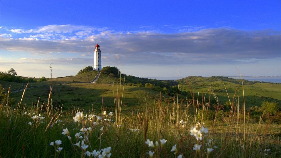 Das Wahrzeichen der Insel - Leuchtturm Dornbusch, © Robert Ott