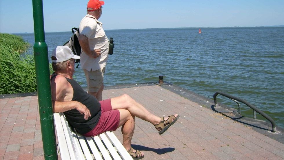 Blick über das Haff in Richtung Usedom/Karnin, © Wanderagentur HARIDO