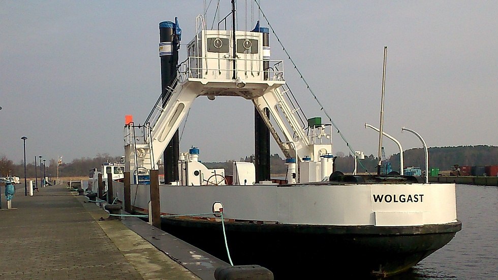 Fährschiff "Stralsund" im Wolgaster Hafen, © Bastian Baltzer