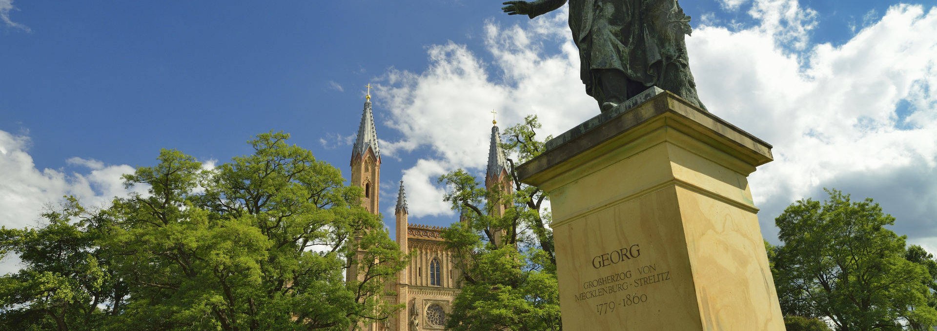 Die Schlosskirche im Schlosspark Neustrelitz, © Stadt Neustrelitz/ Roman Vitt