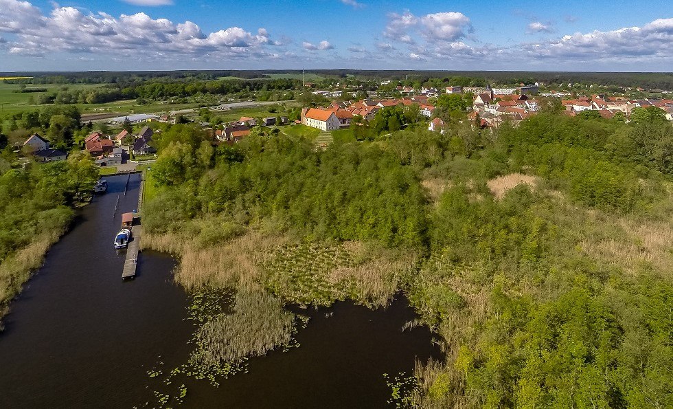 Wesenberg aus der Vogelperspektive, © Mecklenburgische Kleinseenplatte Touristik GmbH