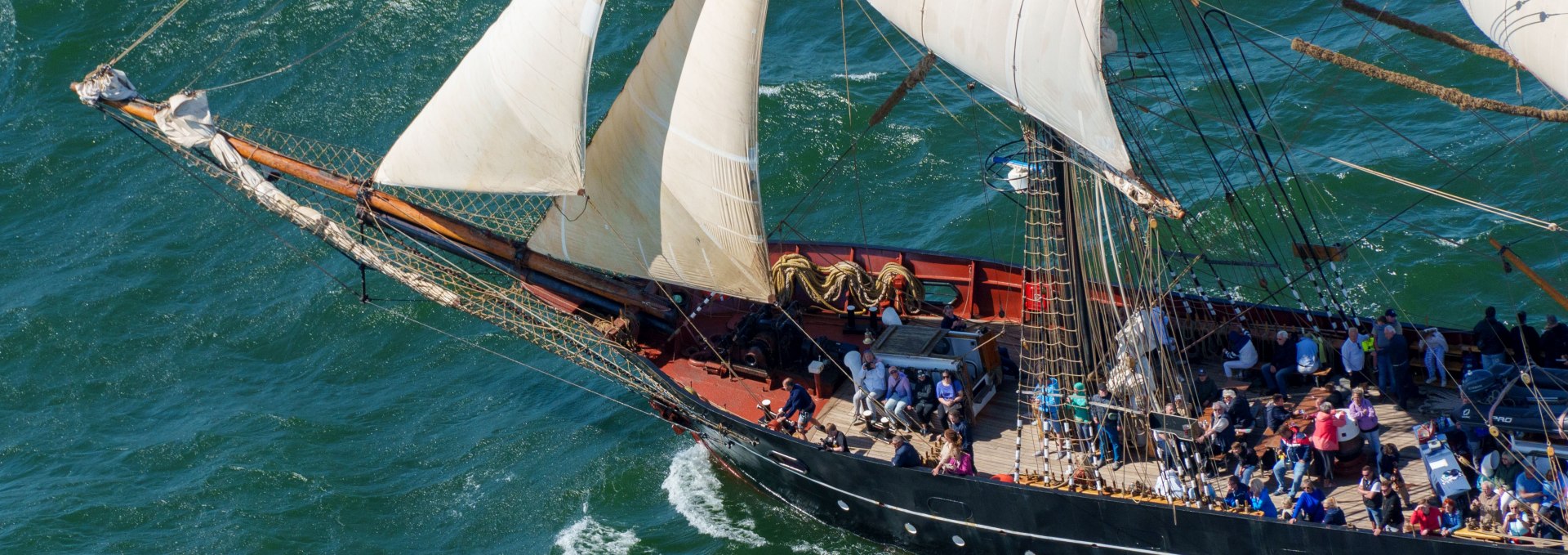 Mitsegeln zur Hanse Sail 2024, Roald Amundsen, © TZRW, Holger Martens