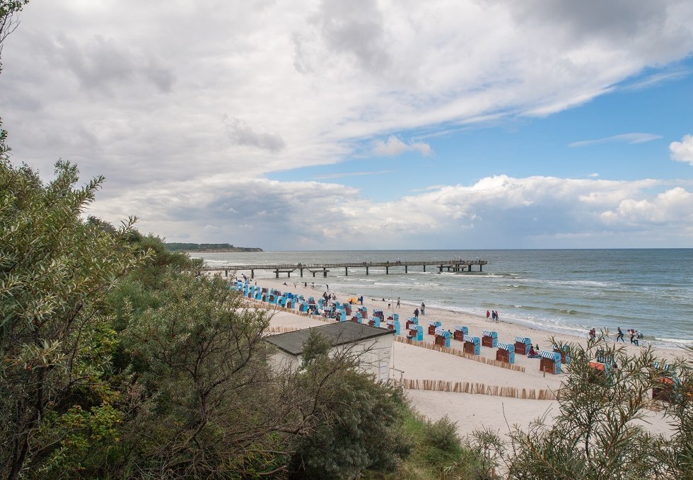 Blick auf die Ostsee und die Reriker Seebrücke, © Frank Burger