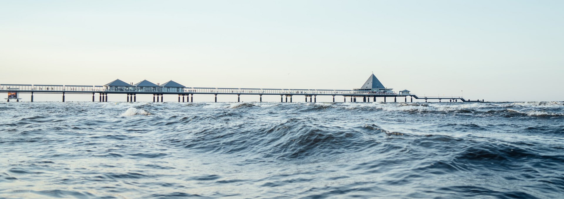 Blick auf die Seebrücke im Seebad Heringsdorf, © TMV/Gänsicke