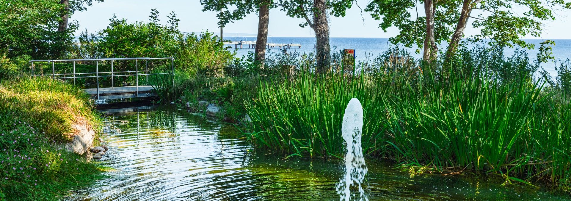 Der Kneippgarten im Ostseebad Göhren ist eine Oase der Ruhe., © TMV/Tiemann