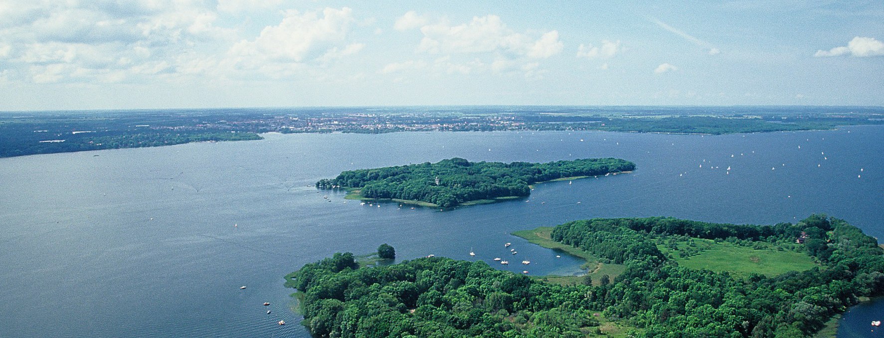 Insel Kaninchenwerder - Luftbild, © Stadtmarketing Gesellschaft Schwerin