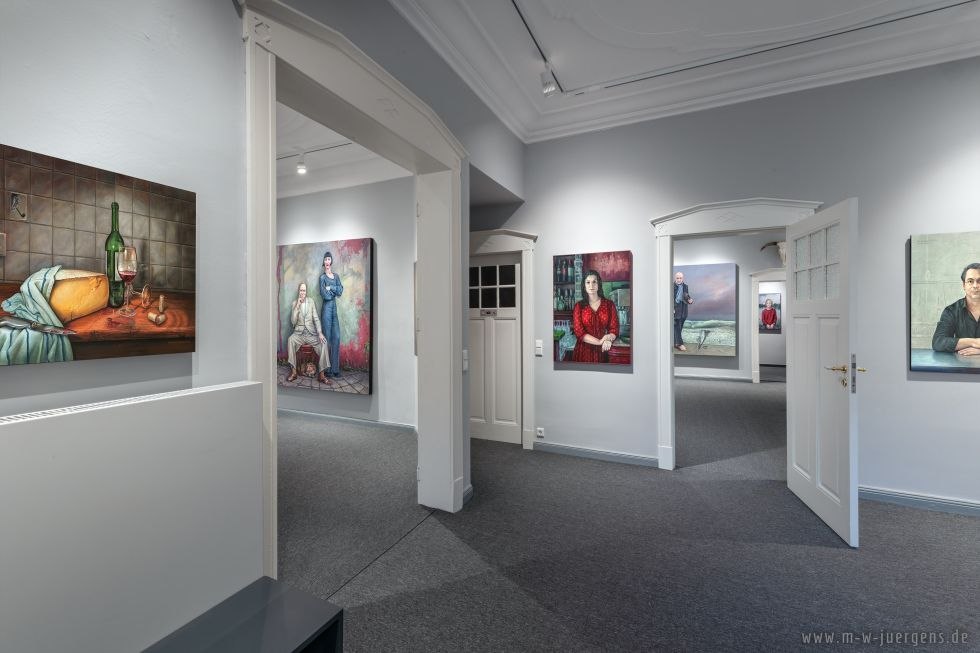 Blick in die Atelier-Galerie Jürgens in Wismar, © Manfred W. Jürgens