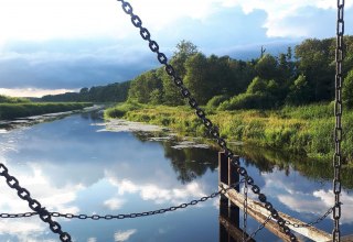 Die alte Holzklappbrücke in Nehringen bietet einen tollen Blick auf die Trebel, © TMV/Fitzke WMSE GmbH