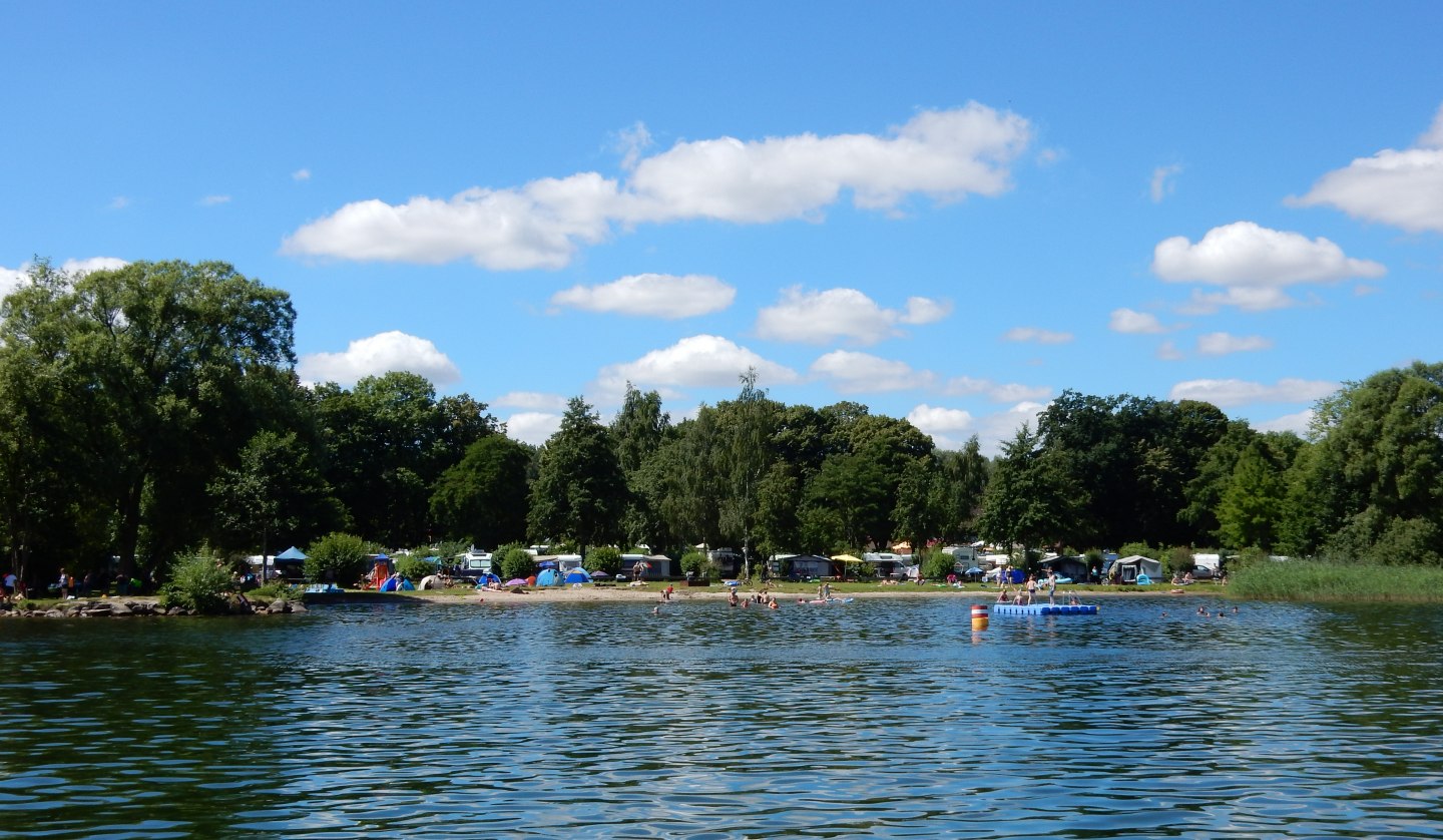 Plauer See, Badestelle Campingplatz Zuruf, © M.Höppner