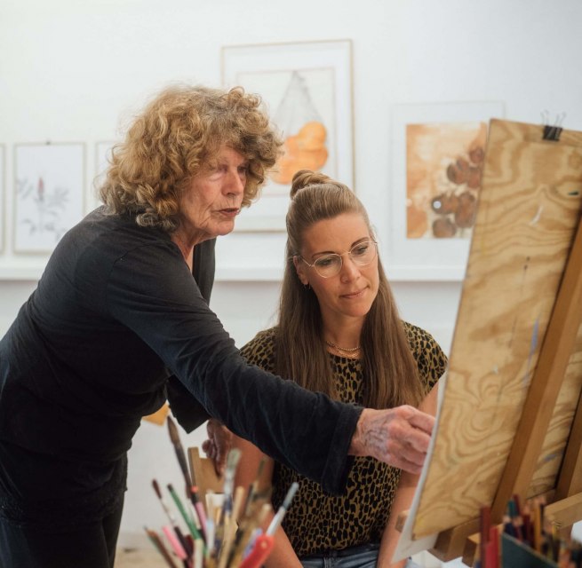 Zeichenkurs im Atelier bei Nana Gabriele auf der Halbinsel Fischland-Darß-Zingst