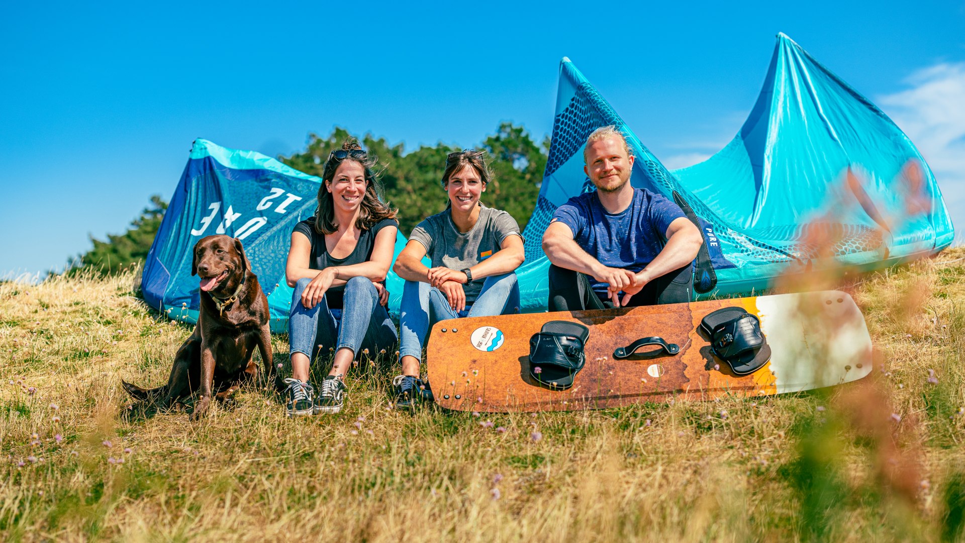 Team von DeafVenture, Deutschlands erster zertifizierter Kiteschule für Gehörlose, © TMV/Tiemann