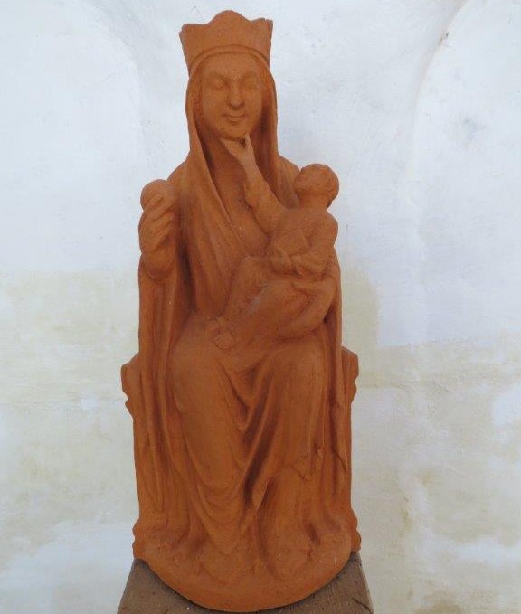 Wolkwitzer Madonna, Nachbildung in Ton von Gerti Bauer, © A. Groh