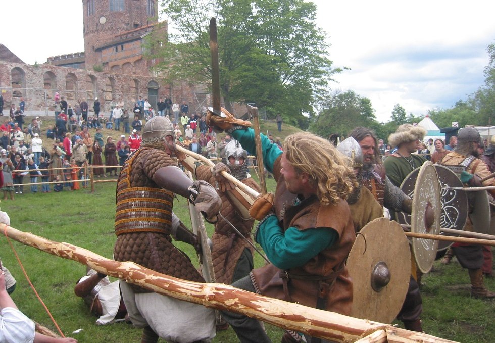 Schlachtszene beim Burgfest, das jährlich stattfindet., © Stadt Neustadt-Glewe