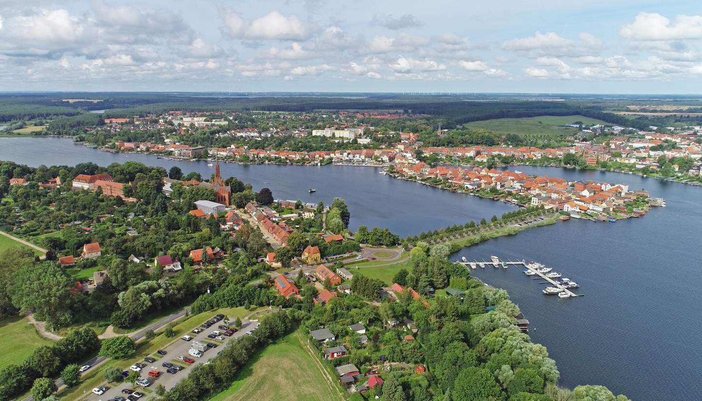 Wunderschöner Blick über Malchow, © TMV/Gohlke