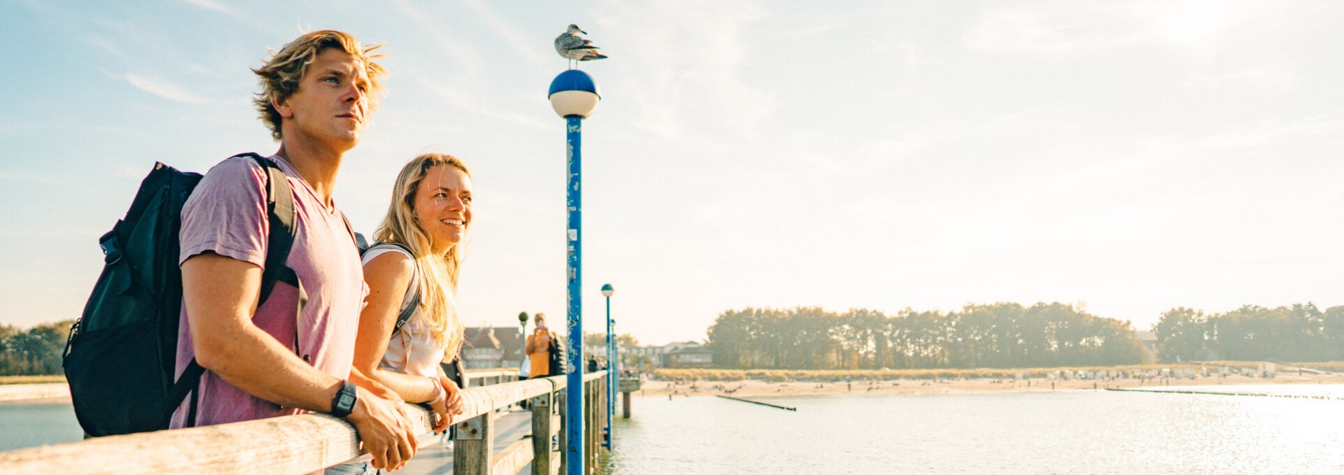 Auf der Seebrücke im Ostseeheilbad Zingst, © TMV/Petermann