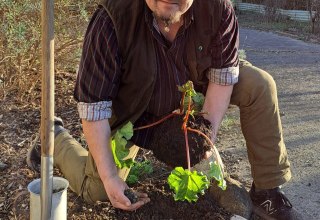 Clemens Thiel bei der Arbeit