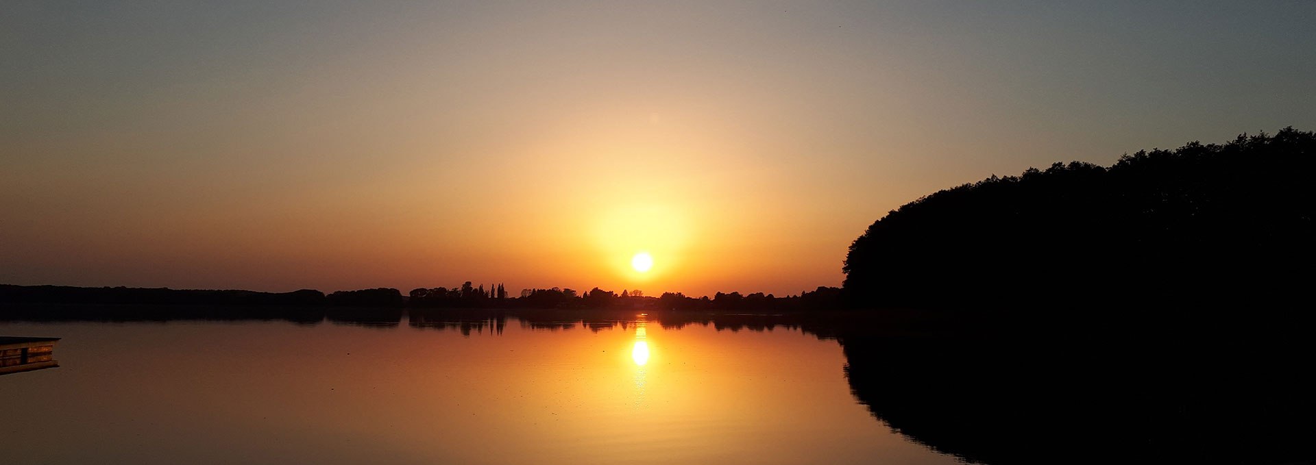 Romantik pur. Die Ruhe beim Sonnenuntergang über dem Käbelicksee genießen., © Traugott Heinemann-Grüder