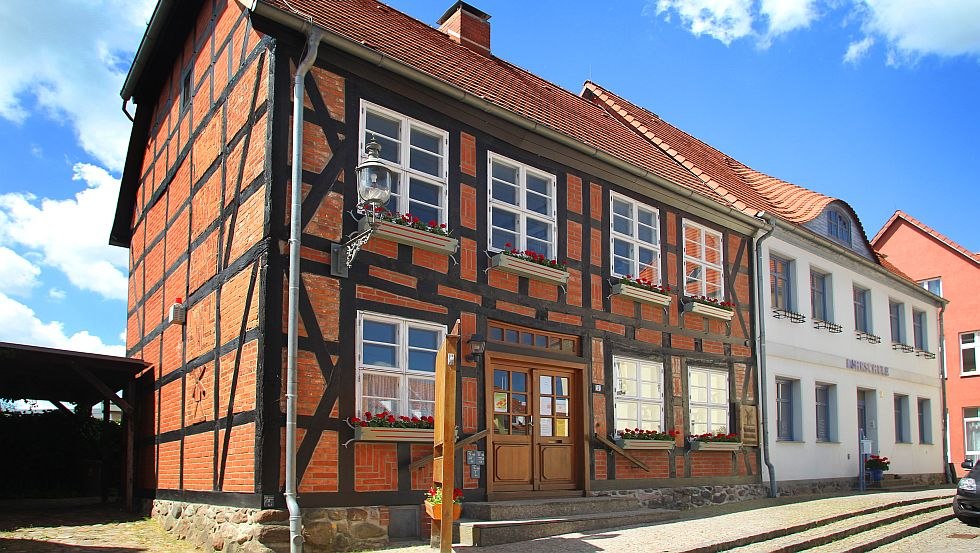 Im ältesten erhaltenen Fachwerkhaus  von Tessin, dem Mühlenhaus, befindt sich das Heimatmuseum, © VOM/ Danny Gohlke