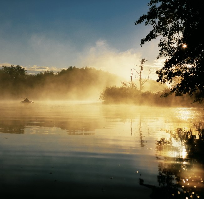 Geheimnisvoller Nebel am Morgen über der Peene, © TMV/Grundner