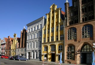 Giebelhäuser in der Stralsunder Mühlenstraße, © Tourismuszentrale Hansestadt Stralsund