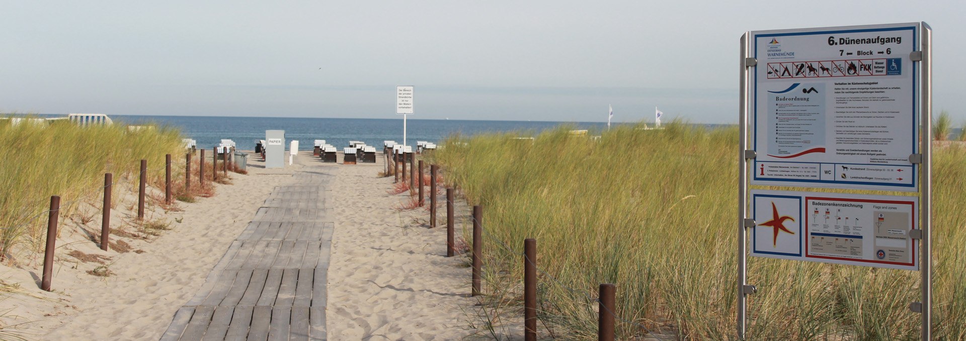 Barrierefreier Strandaufgang 6 in Warnemünde, © TZRW